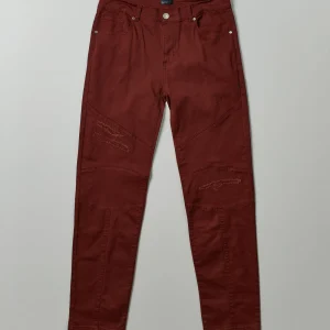 Sale Adamson Ripped Detail Slim Jeans - Brown Denim Jeans | Denim