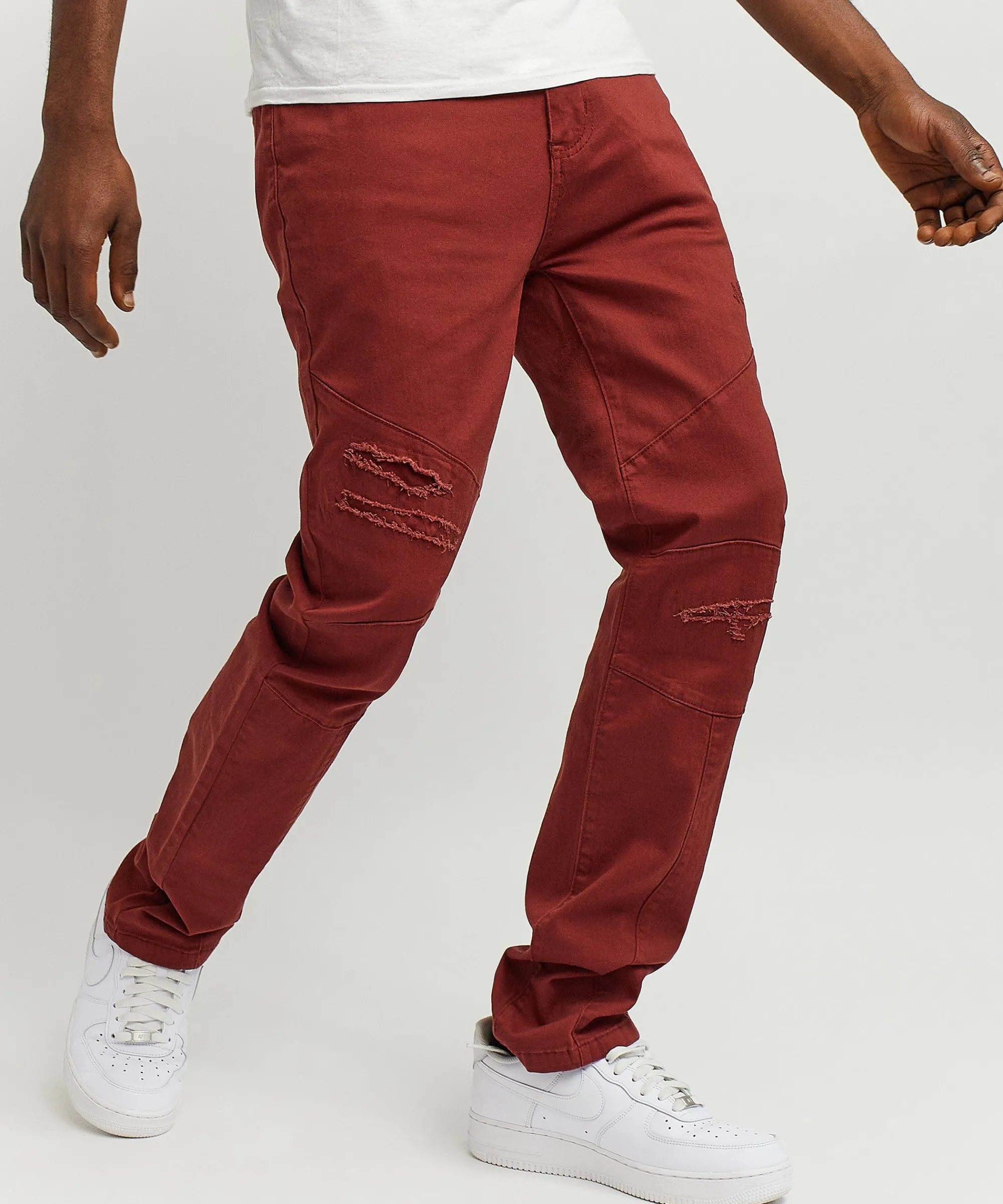 adamson_ripped_detail_slim_jeans__brown_4.webp Sale Adamson Ripped Detail Slim Jeans - Brown Denim Jeans | Denim