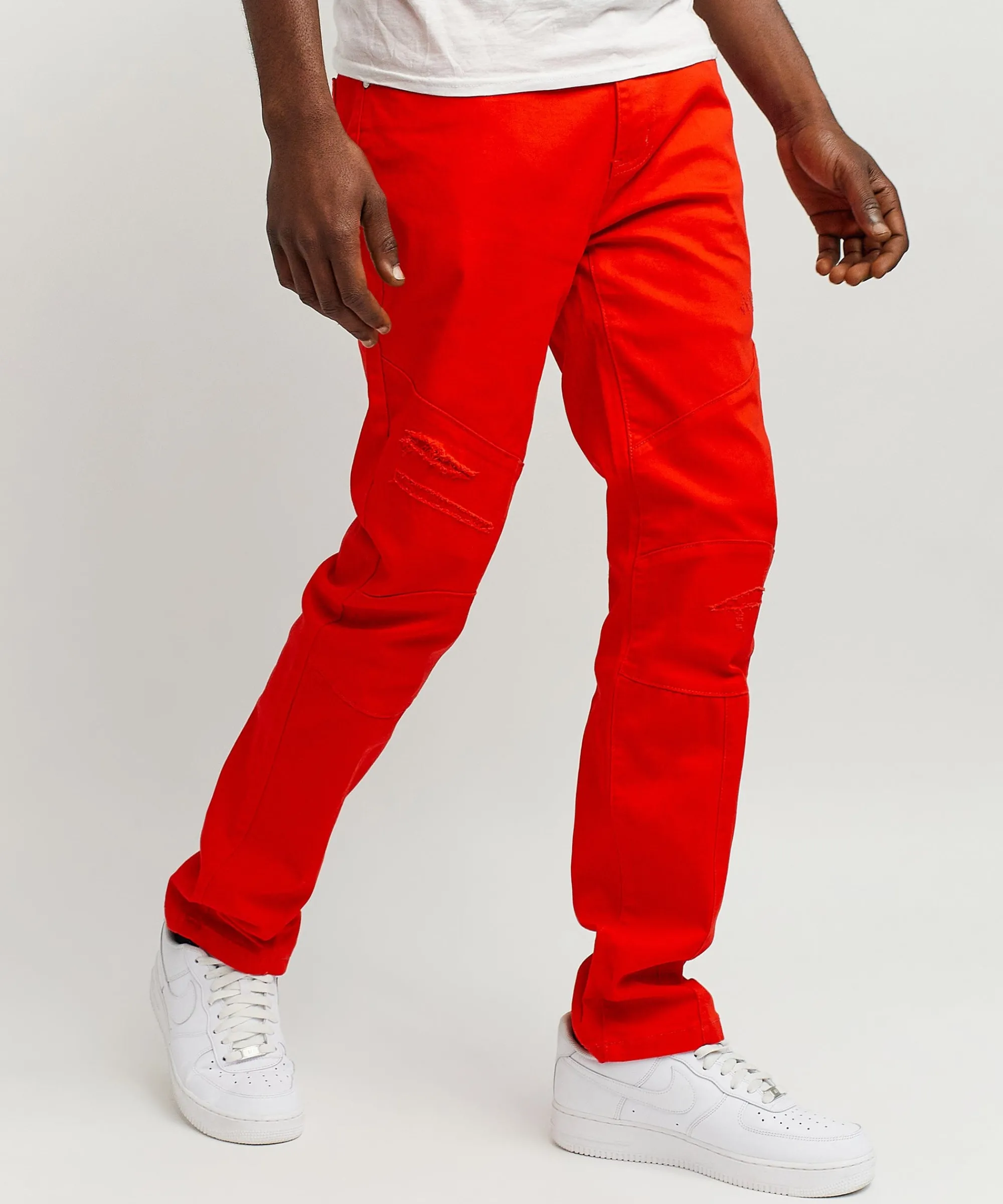 adamson_ripped_detail_slim_jeans__red_0.webp Best Sale Adamson Ripped Detail Slim Jeans - Red Denim Jeans | Denim