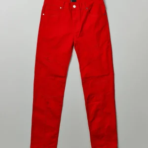 Best Sale Adamson Ripped Detail Slim Jeans - Red Denim Jeans | Denim