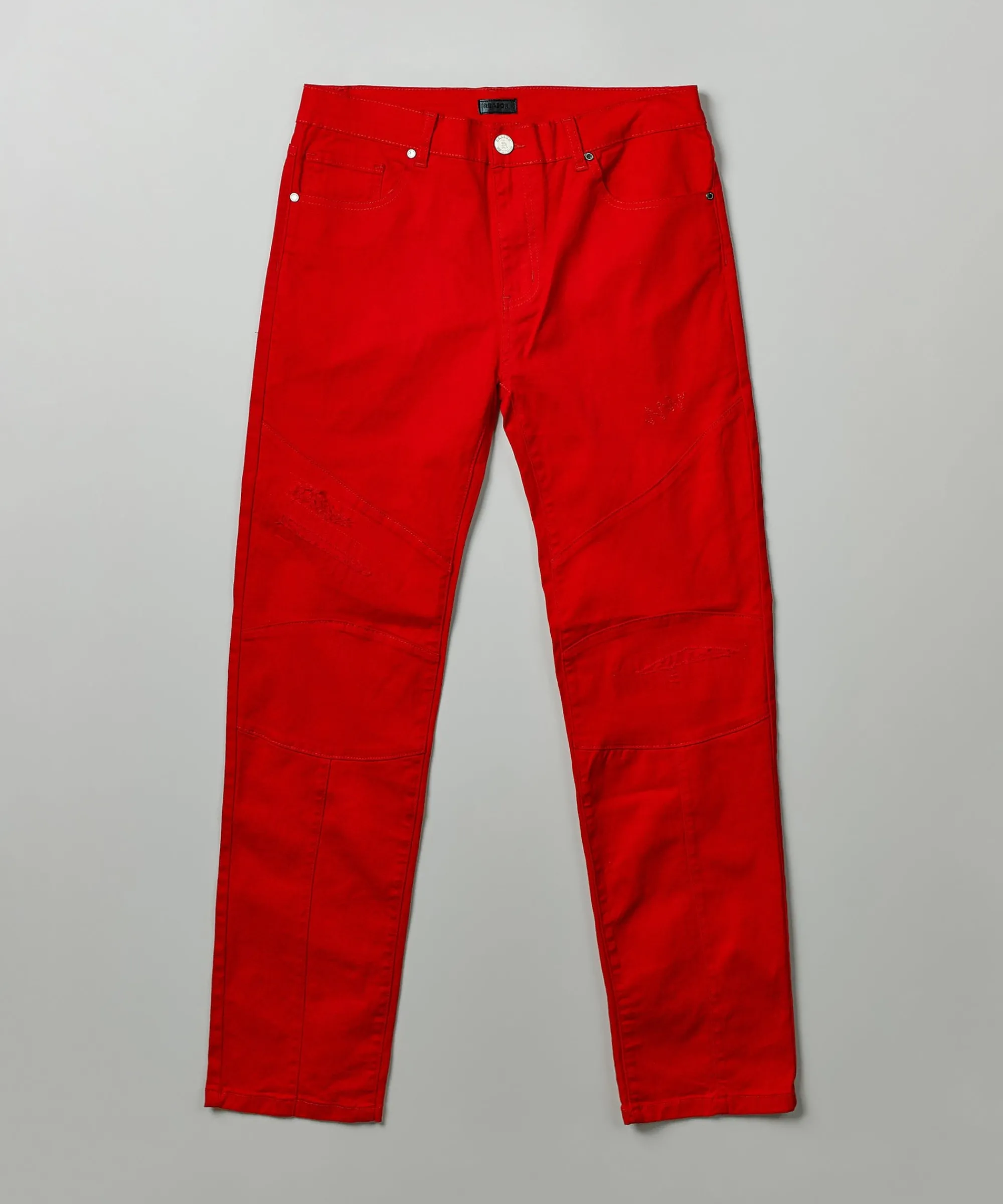 adamson_ripped_detail_slim_jeans__red_1.webp Best Sale Adamson Ripped Detail Slim Jeans - Red Denim Jeans | Denim