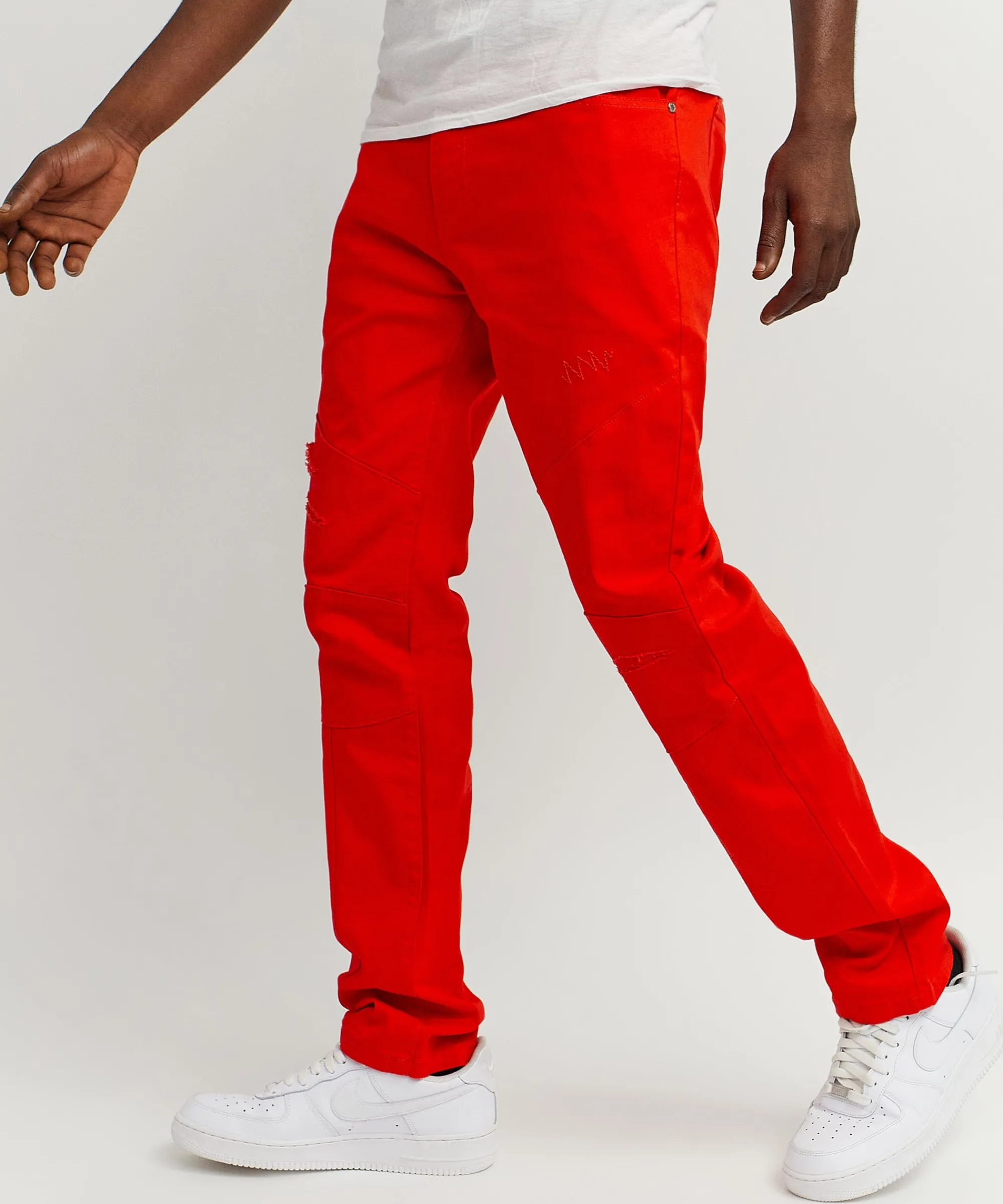 adamson_ripped_detail_slim_jeans__red_5.webp Best Sale Adamson Ripped Detail Slim Jeans - Red Denim Jeans | Denim