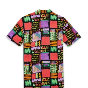 Flash Sale Adjust Allover Print Short Sleeve Shirt Button Downs