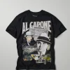 Clearance Al Capone Short Sleeve Vintage Tee - Black Graphic Tees