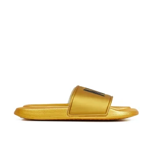 Online All Good Metallic Gold Slides Slides