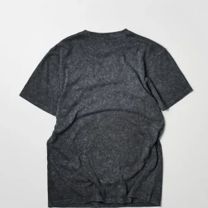 Best All We Trust Burnout Wash Short Sleeve Graphic Print Tee - Charcoal Graphic Tees