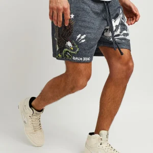 Cheap All We Trust Burnout Wash Shorts - Charcoal Shorts | Shop All Bottoms