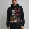Best Sale Art Is Not A Crime Graphic Print Hoodie - Black Hoodies | Hoodies