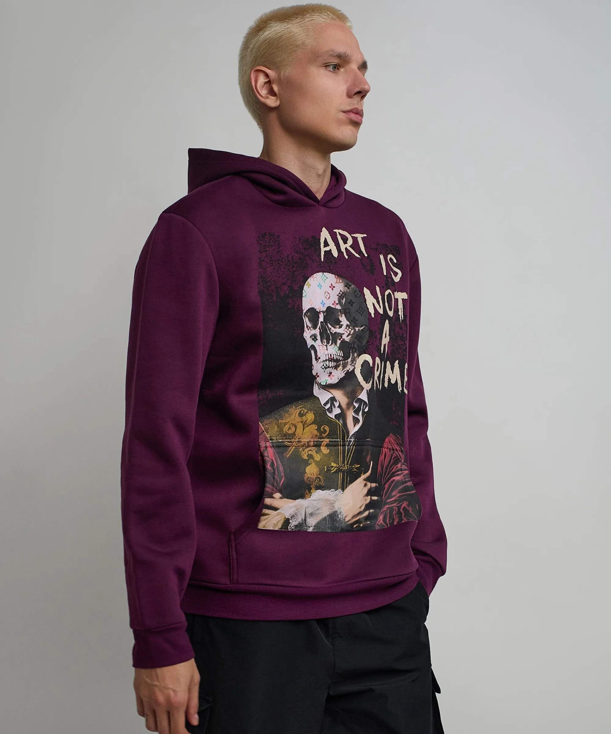 art_is_not_a_crime_graphic_print_hoodie__burgundy_4.webp Cheap Art Is Not A Crime Graphic Print Hoodie - Burgundy Hoodies | Hoodies