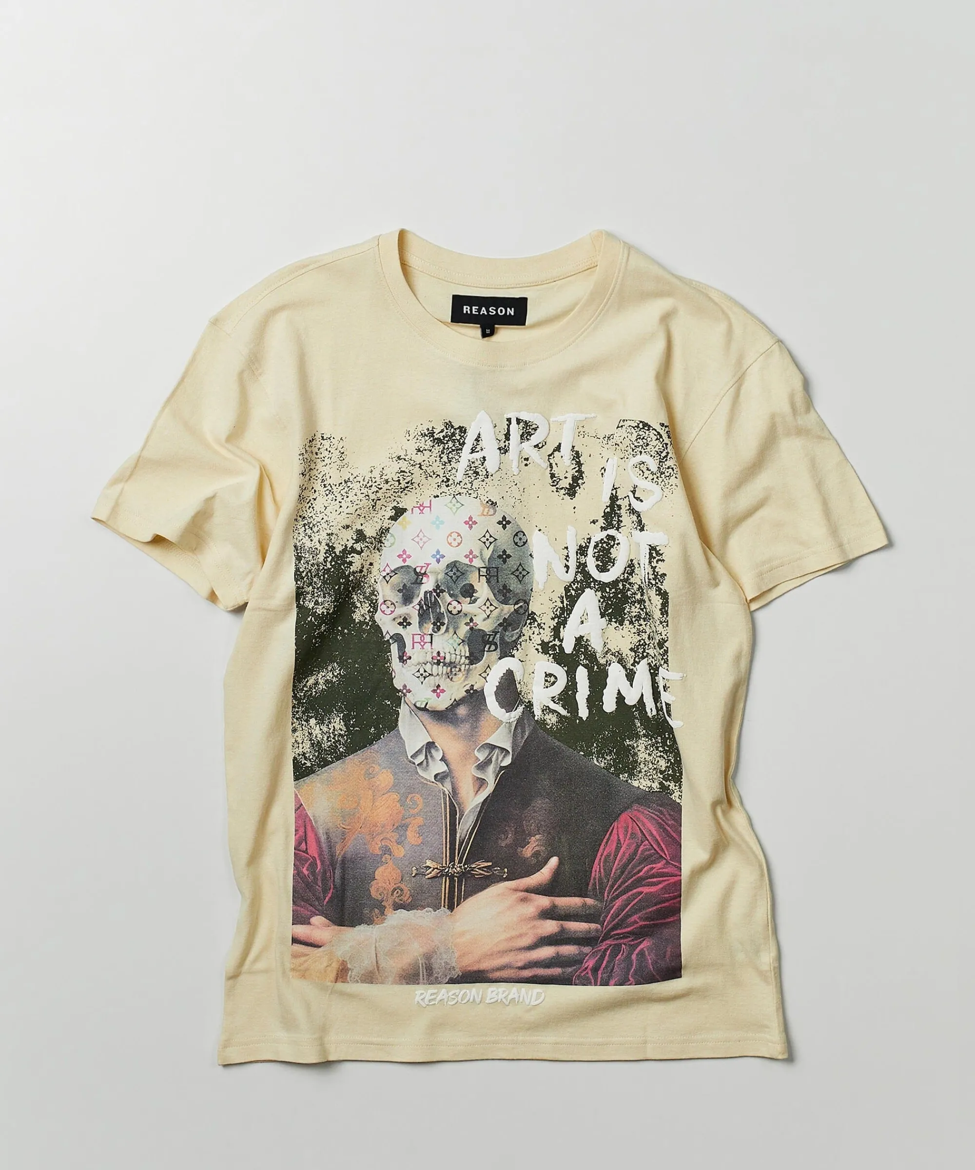 art_is_not_a_crime_short_sleeve_graphic_print_tee__khaki_1.webp Hot Art Is Not A Crime Short Sleeve Graphic Print Tee - Khaki Graphic Tees