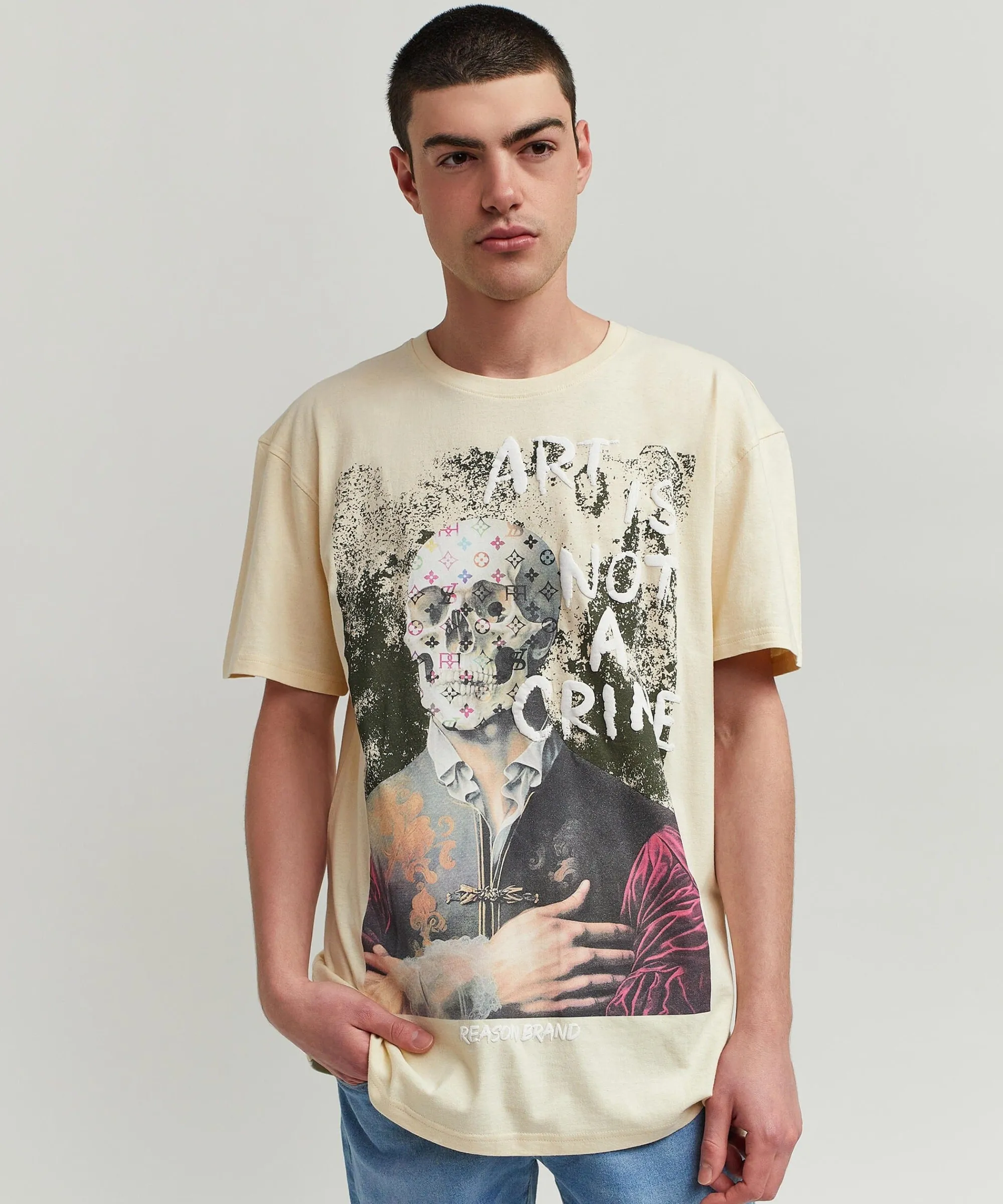 art_is_not_a_crime_short_sleeve_graphic_print_tee__khaki_4.webp Hot Art Is Not A Crime Short Sleeve Graphic Print Tee - Khaki Graphic Tees