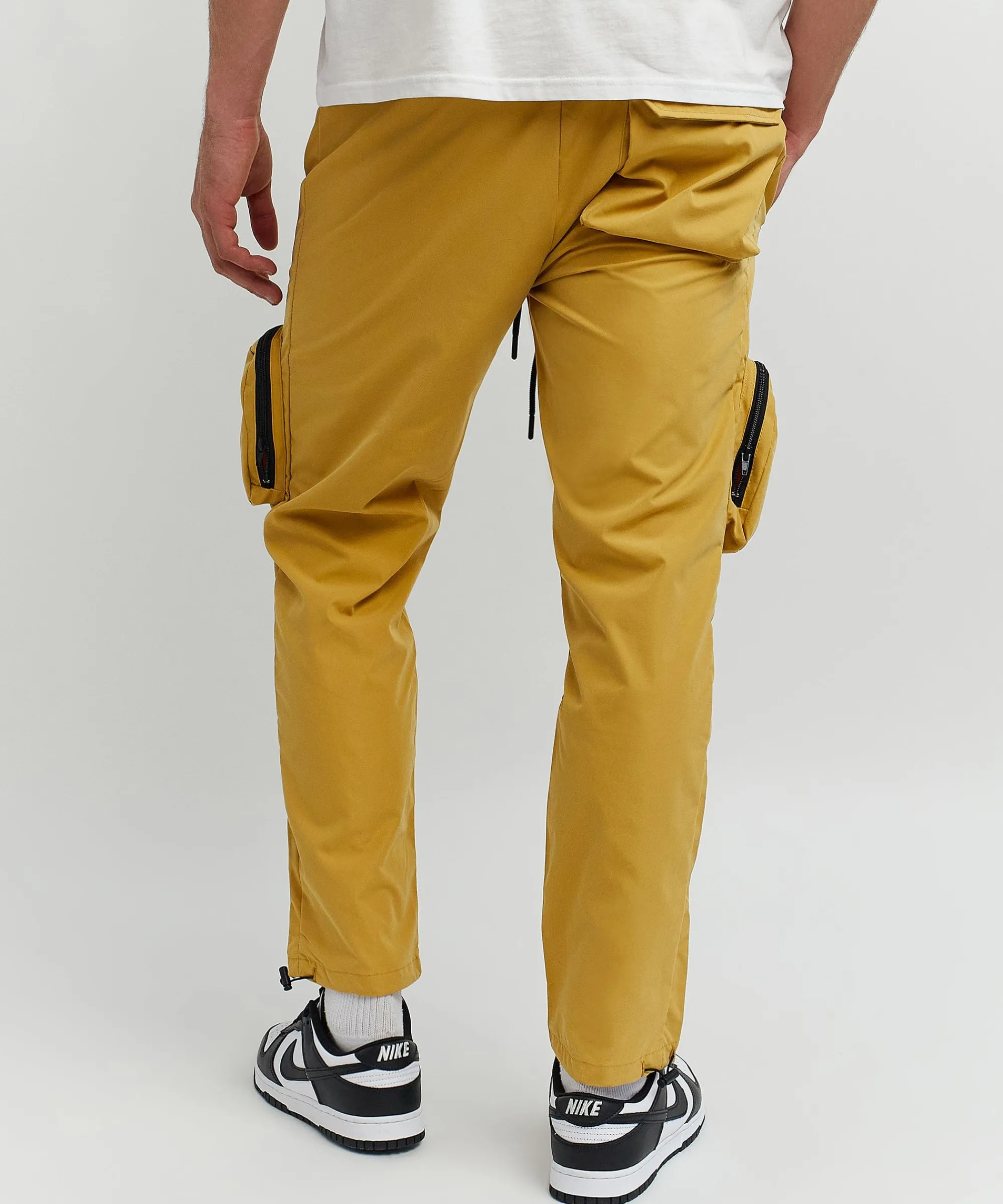 bader_cotton_twill_color_block_utility_joggers__tan_3.webp Discount Bader Cotton Twill Color Block Utility Joggers - Tan Shop All Bottoms | Cargo & Utility Pants