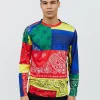 Best Bandana Multi Color Long Sleeve Tee Long Sleeve Tees | Graphic Tees