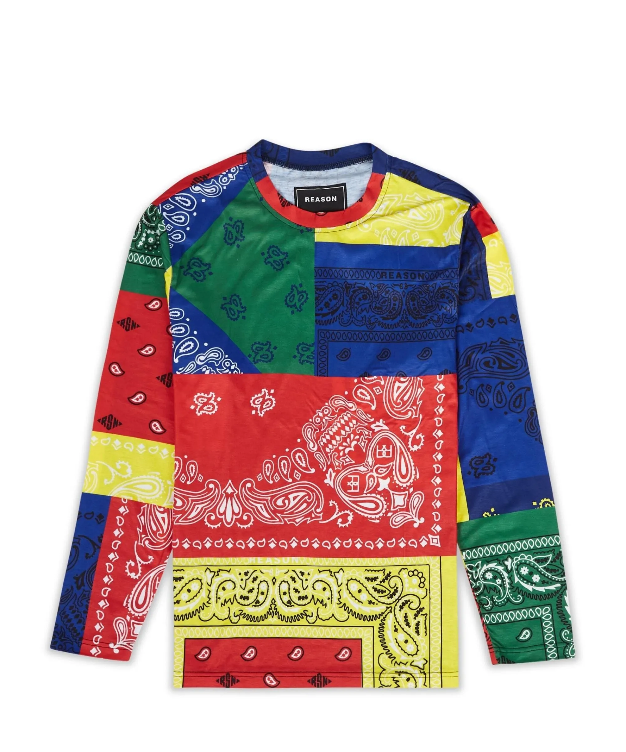 bandana_multi_color_long_sleeve_tee_1.webp Best Bandana Multi Color Long Sleeve Tee Long Sleeve Tees | Graphic Tees