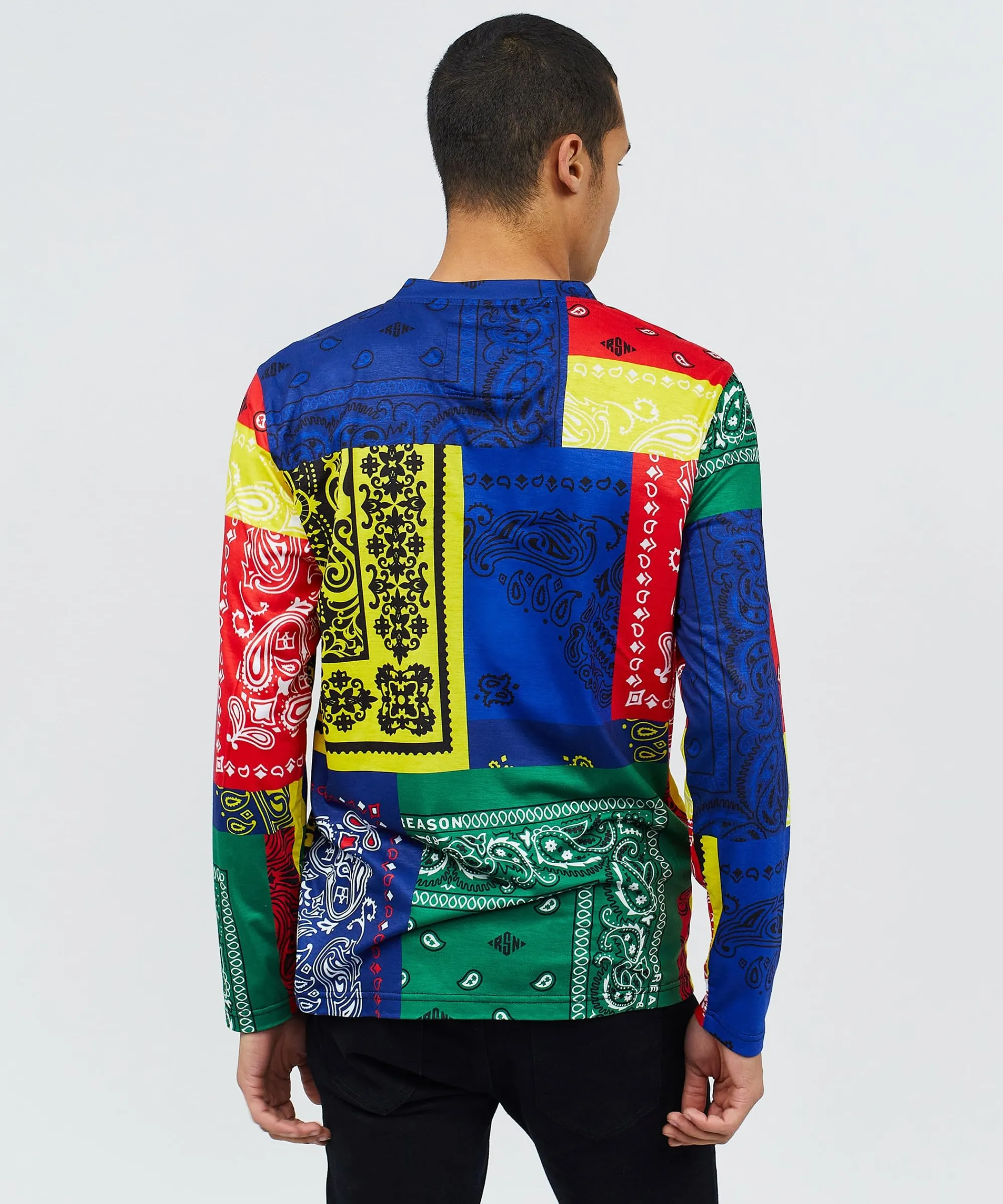 bandana_multi_color_long_sleeve_tee_4.webp Best Bandana Multi Color Long Sleeve Tee Long Sleeve Tees | Graphic Tees