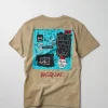 New Basquiat Equals Pi Short Sleeve Tee - Khaki Graphic Tees
