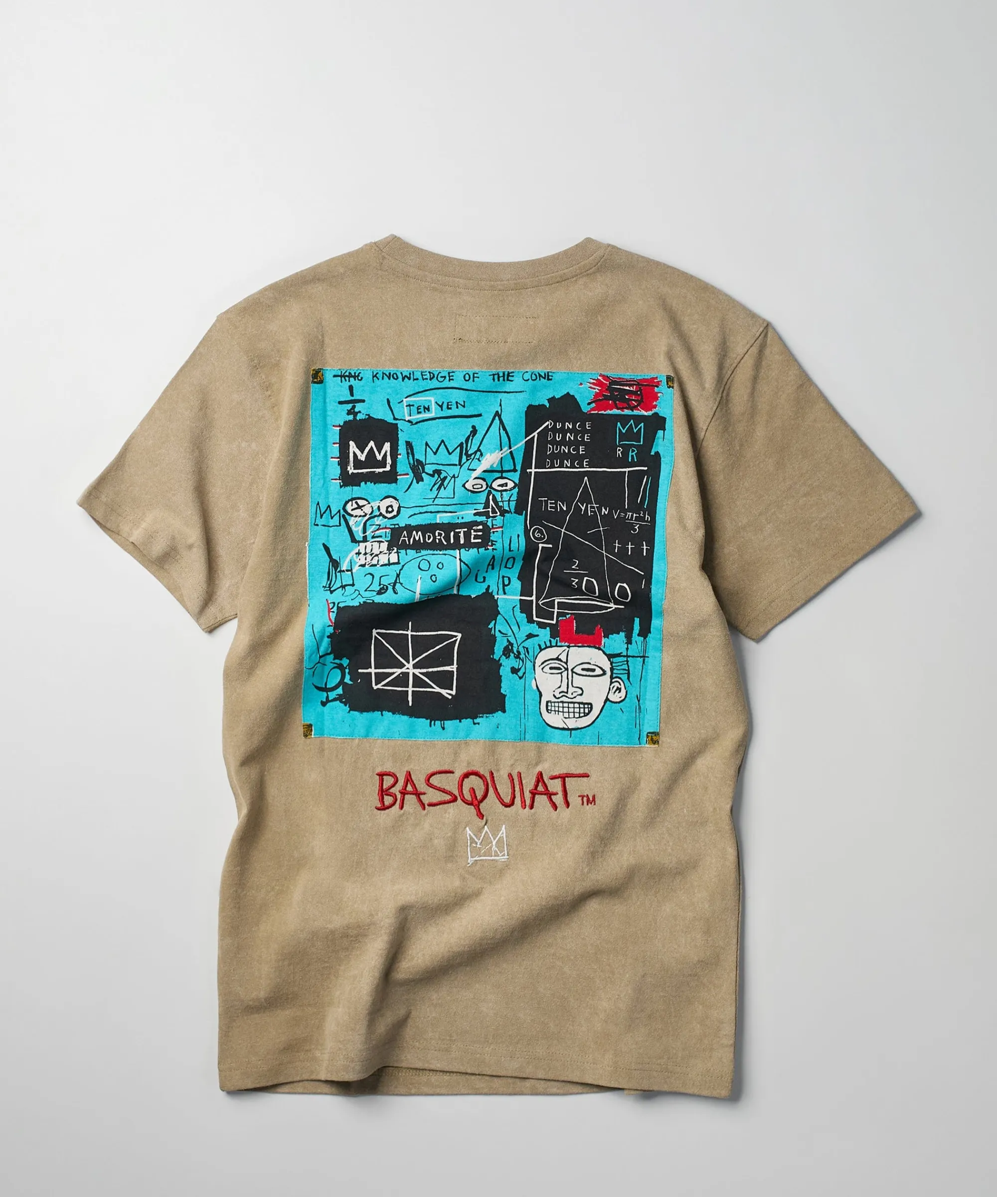 basquiat_equals_pi_short_sleeve_tee__khaki_0.webp New Basquiat Equals Pi Short Sleeve Tee - Khaki Graphic Tees