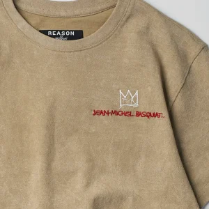 New Basquiat Equals Pi Short Sleeve Tee - Khaki Graphic Tees