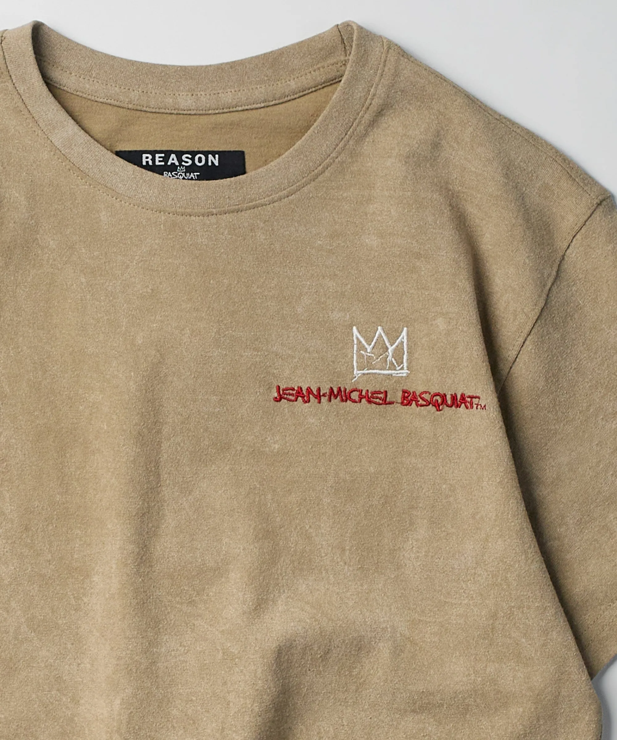 basquiat_equals_pi_short_sleeve_tee__khaki_3.webp New Basquiat Equals Pi Short Sleeve Tee - Khaki Graphic Tees