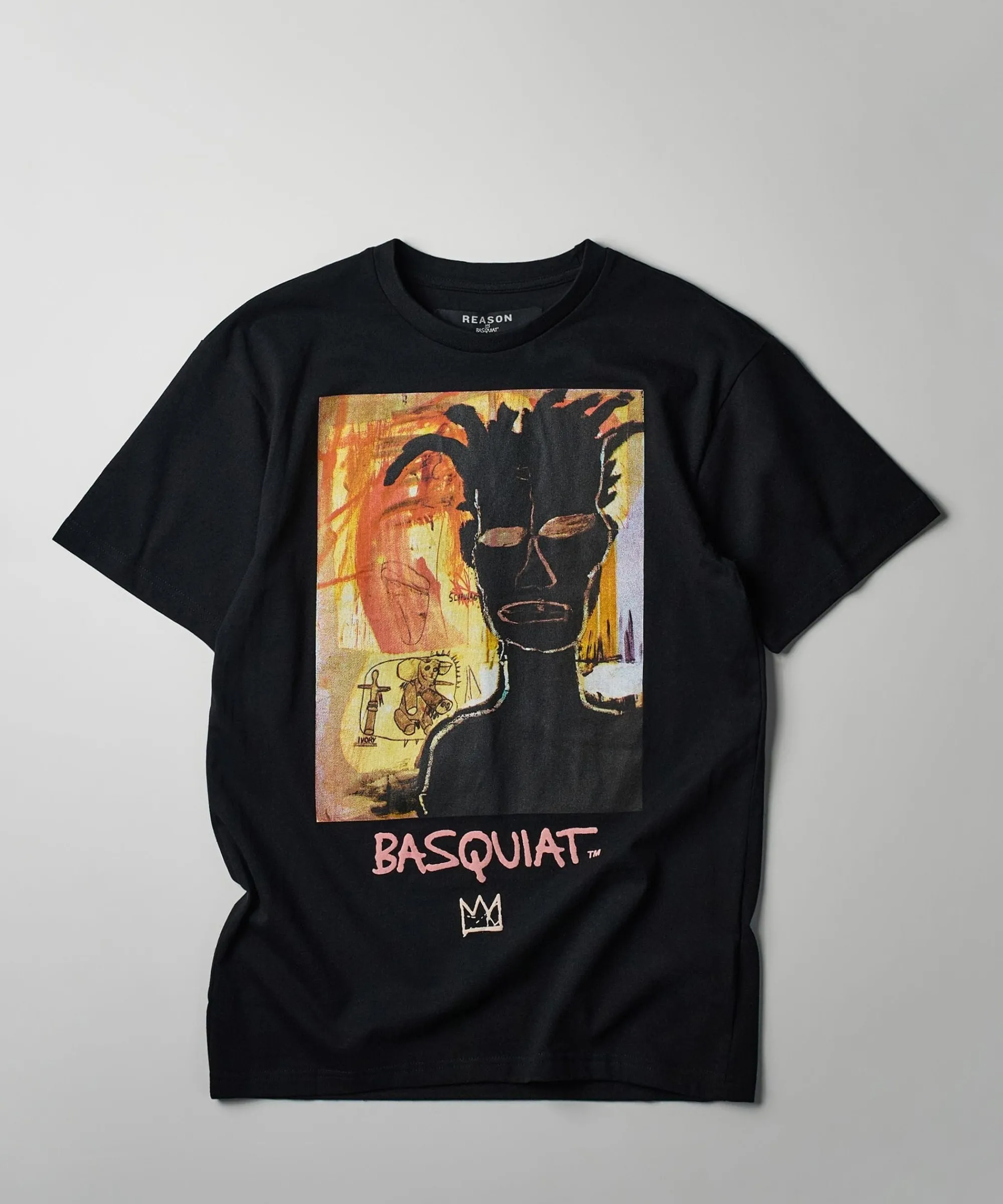 basquiat_self_portrait_short_sleeve_tee__black_0.webp Hot Basquiat Self Portrait Short Sleeve Tee - Black Graphic Tees