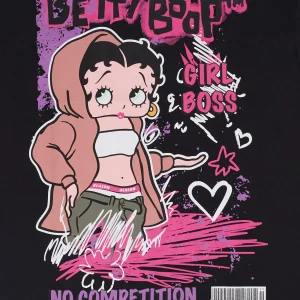 Discount Betty Boop Streets Short Sleeve Tee - Black Graphic Tees