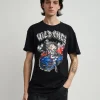 Best Sale Betty Boop Wild Ones Print Short Sleeve Tee - Black Graphic Tees