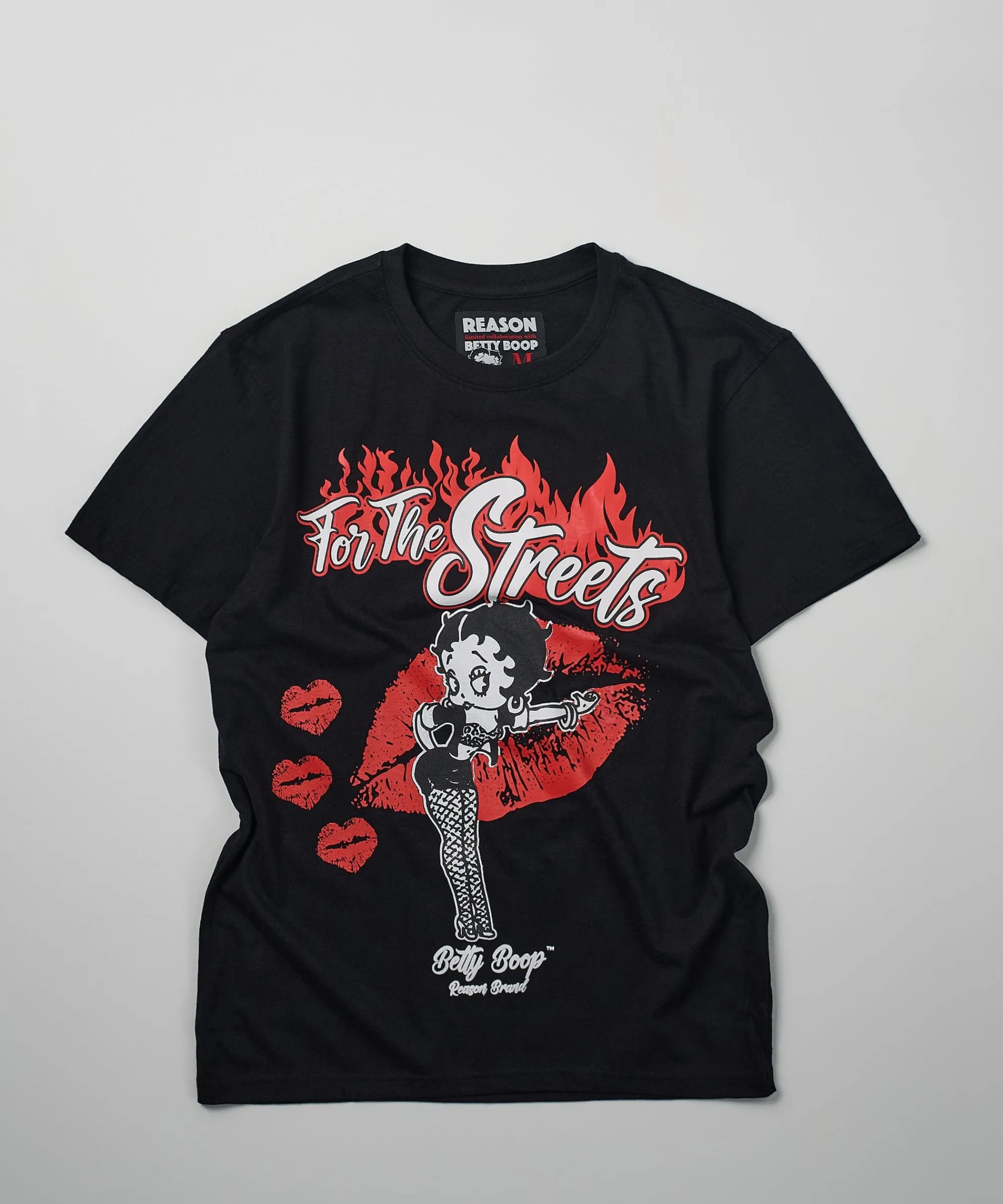 betty_boop_wild_ones_print_short_sleeve_tee__black_0.webp Online Betty Boop Wild Ones Print Short Sleeve Tee - Black Graphic Tees