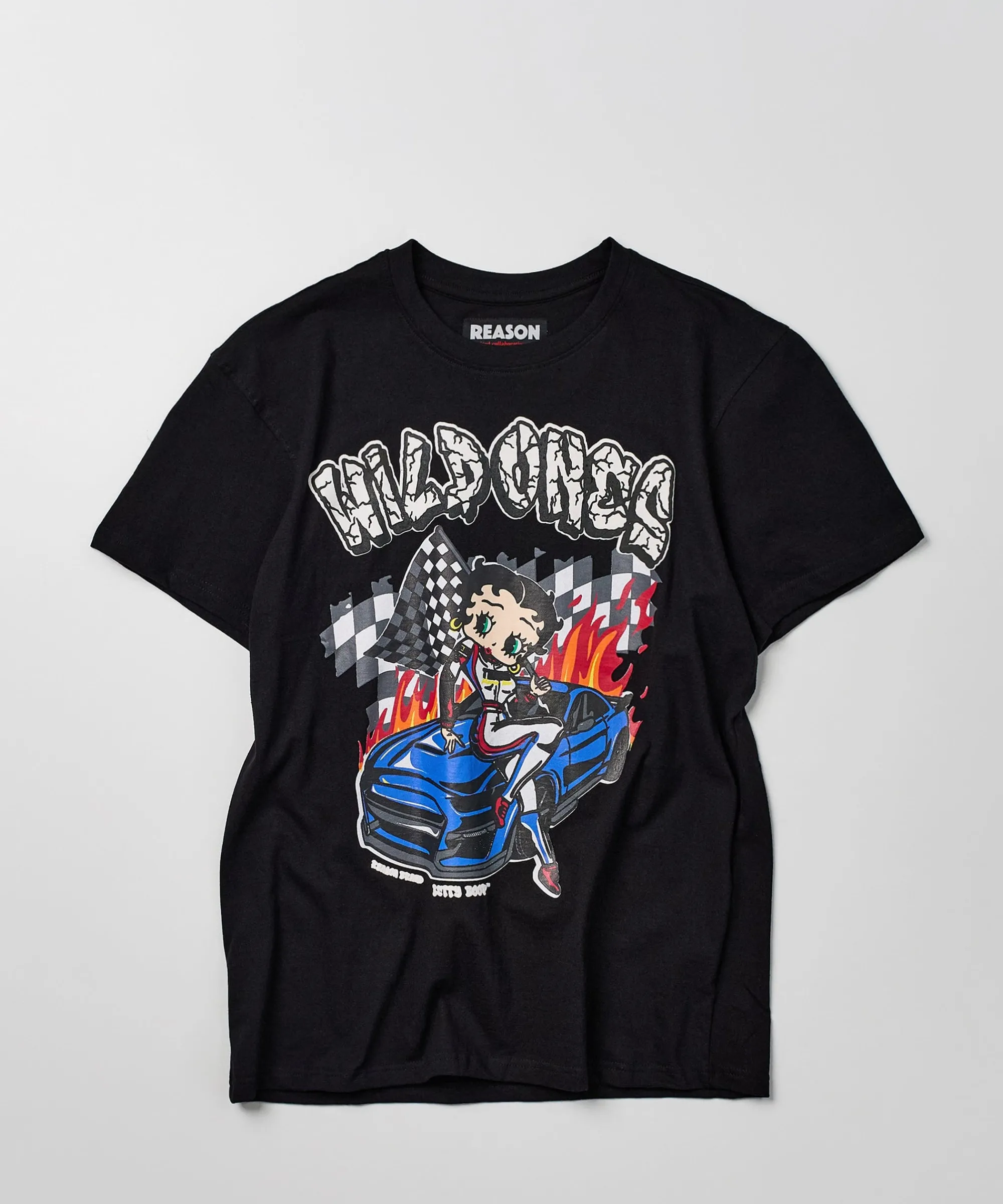 betty_boop_wild_ones_print_short_sleeve_tee__black_1-1.webp Best Sale Betty Boop Wild Ones Print Short Sleeve Tee - Black Graphic Tees