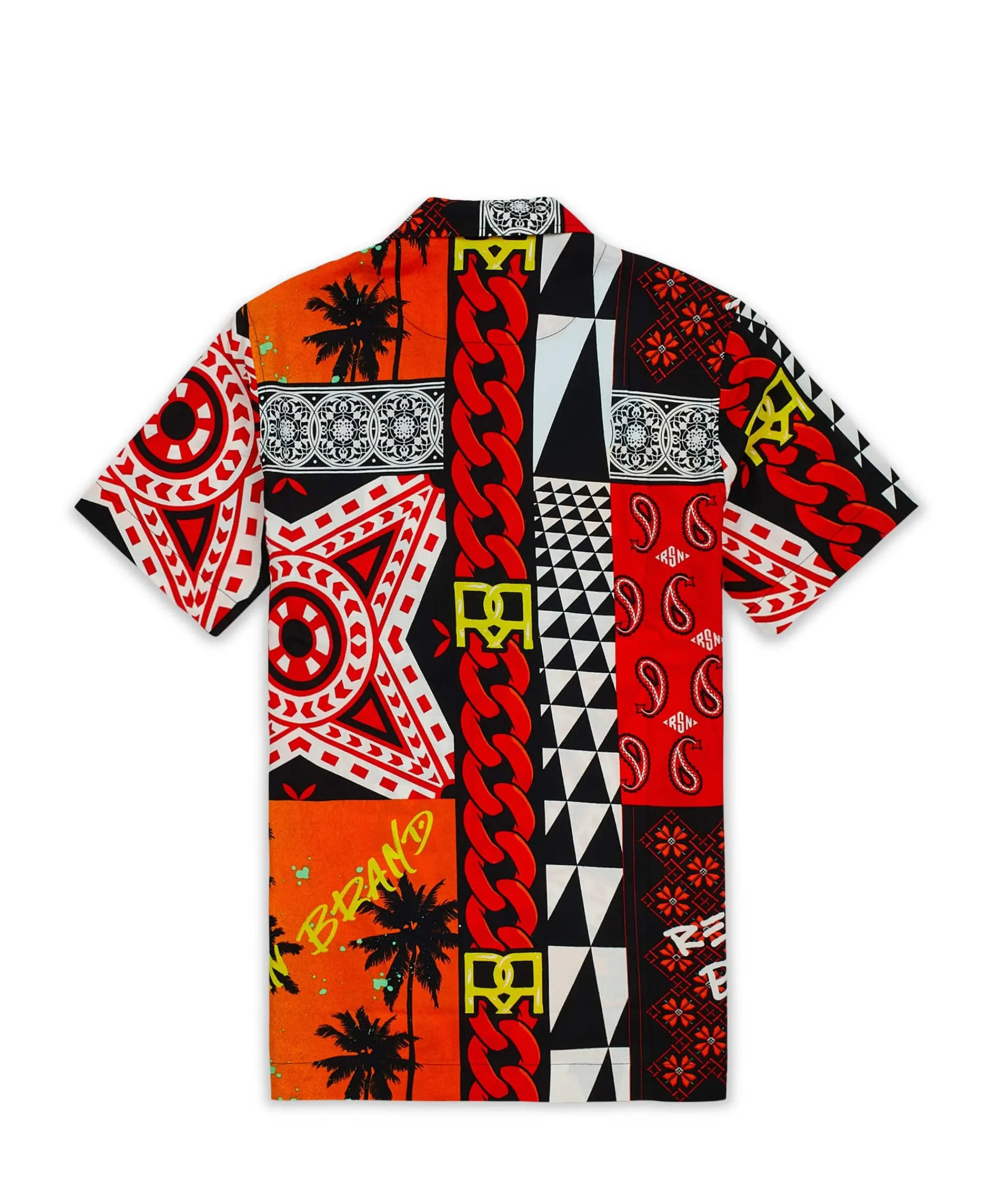 blaze_geometric_allover_print_short_sleeve_shirt_4.webp Best Blaze Geometric Allover Print Short Sleeve Shirt Button Downs