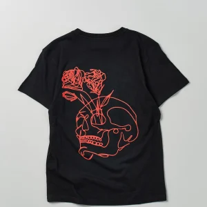 Best Blessed Back Print Short Sleeve Tee - Black Graphic Tees