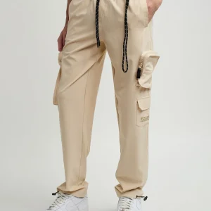 Store Bridges Utility Stretch Tech Nylon Cargo Pants - Cream Shop All Bottoms | Cargo & Utility Pants