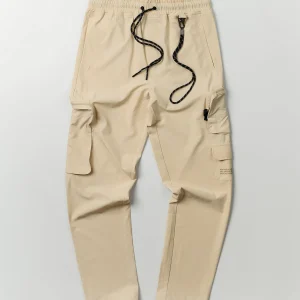 Store Bridges Utility Stretch Tech Nylon Cargo Pants - Cream Shop All Bottoms | Cargo & Utility Pants