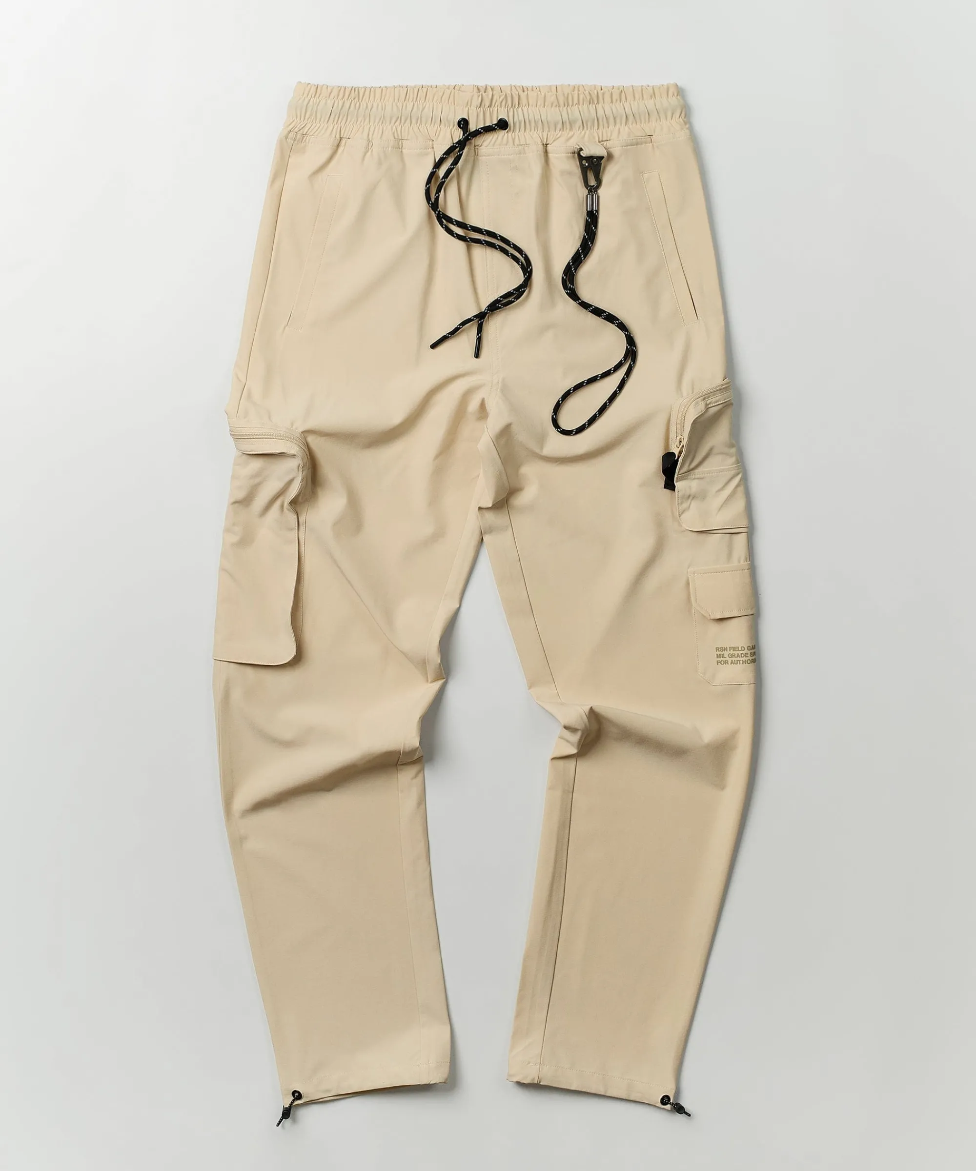 bridges_utility_stretch_tech_nylon_cargo_pants__cream_4.webp Store Bridges Utility Stretch Tech Nylon Cargo Pants - Cream Shop All Bottoms | Cargo & Utility Pants