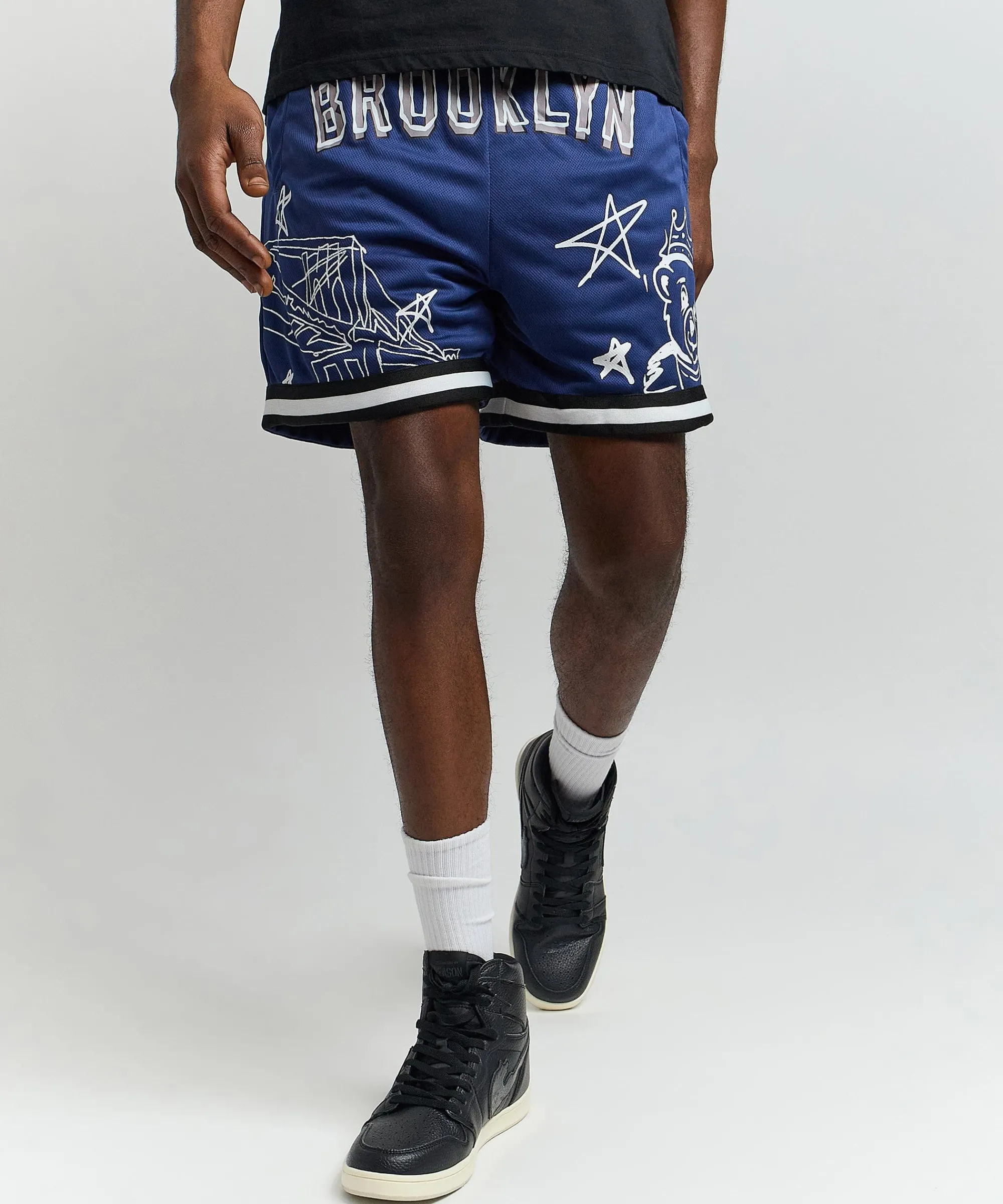 brooklyn_mesh_shorts__navy_0.webp Fashion Brooklyn Mesh Shorts - Navy Shop All Bottoms | Shorts