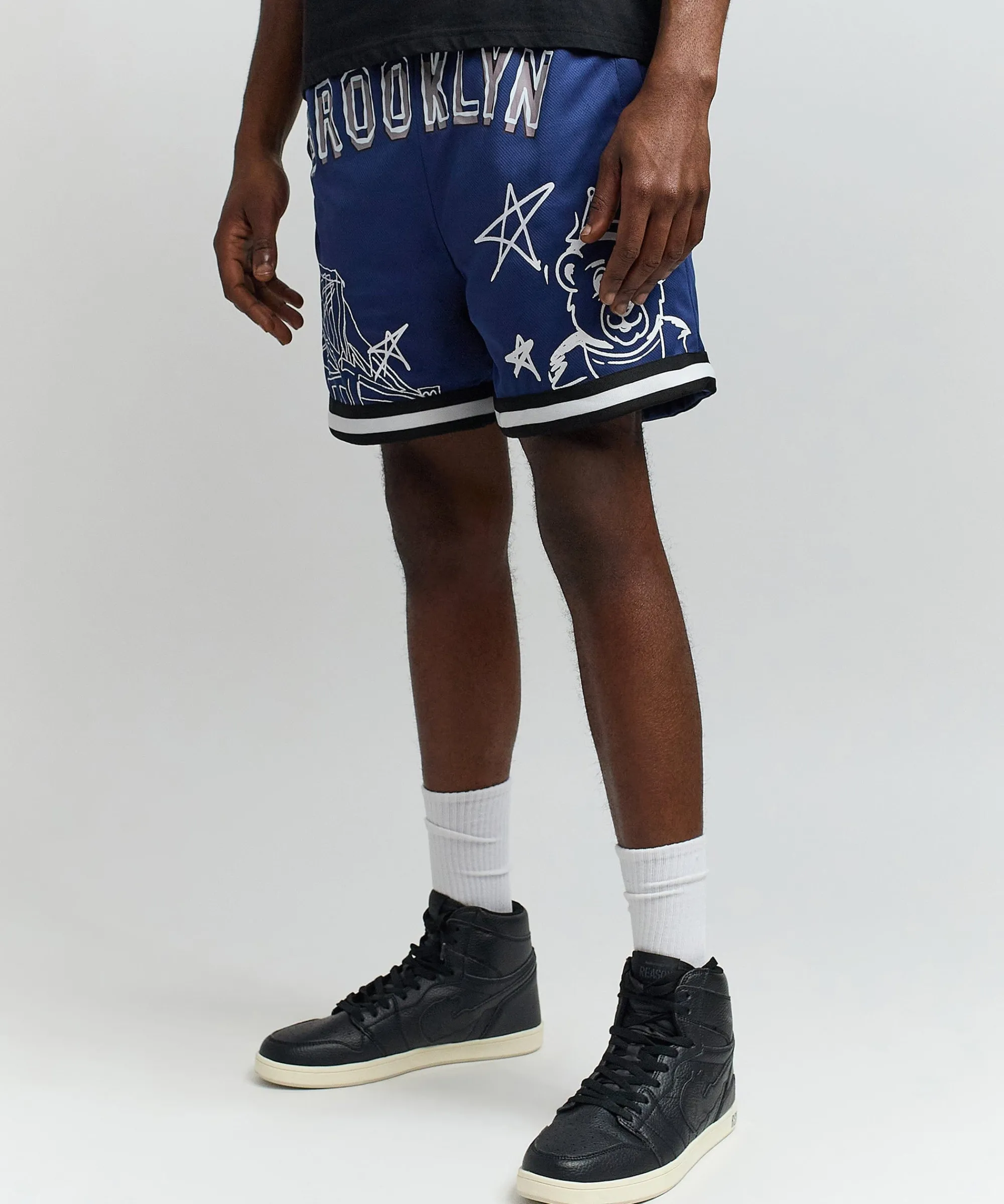 brooklyn_mesh_shorts__navy_4.webp Fashion Brooklyn Mesh Shorts - Navy Shop All Bottoms | Shorts