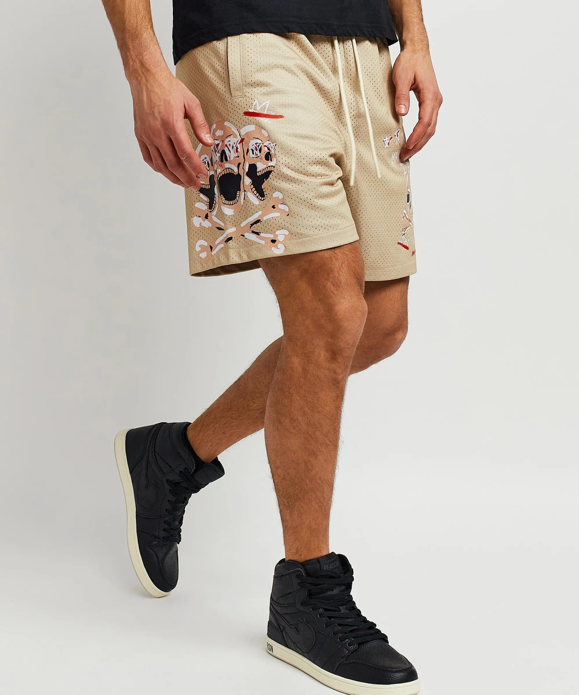 burn_mesh_shorts__khaki_0.webp Cheap Burn Mesh Shorts - Khaki Shop All Bottoms | Shorts