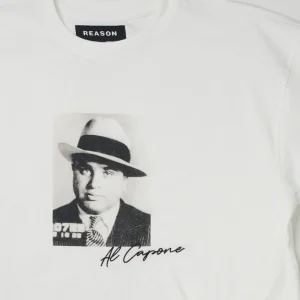 Flash Sale Capone Mugshot Short Sleeve Tee - White Graphic Tees