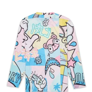 Sale Cartoon Print Long Sleeve Tee Graphic Tees
