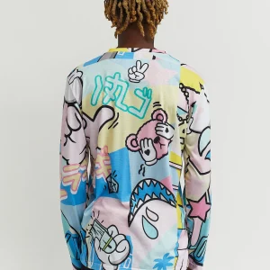 Sale Cartoon Print Long Sleeve Tee Graphic Tees