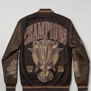 Best Champions Varsity Jacket - Brown Varsity Jackets