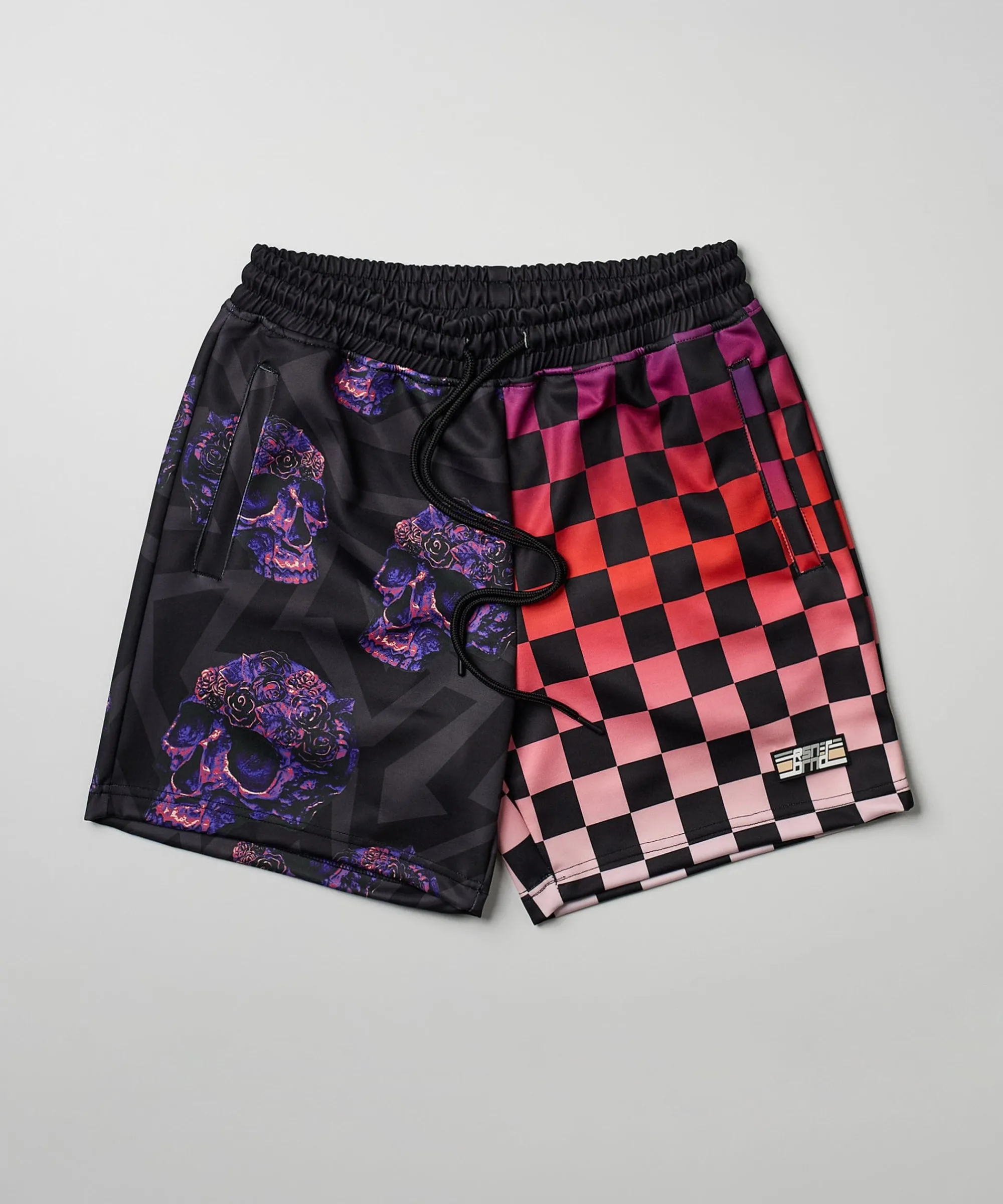 checkers_and_skulls_split_shorts_1.webp Store Checkers And Skulls Split Shorts Shop All Bottoms | Shorts