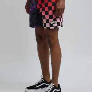 Store Checkers And Skulls Split Shorts Shop All Bottoms | Shorts