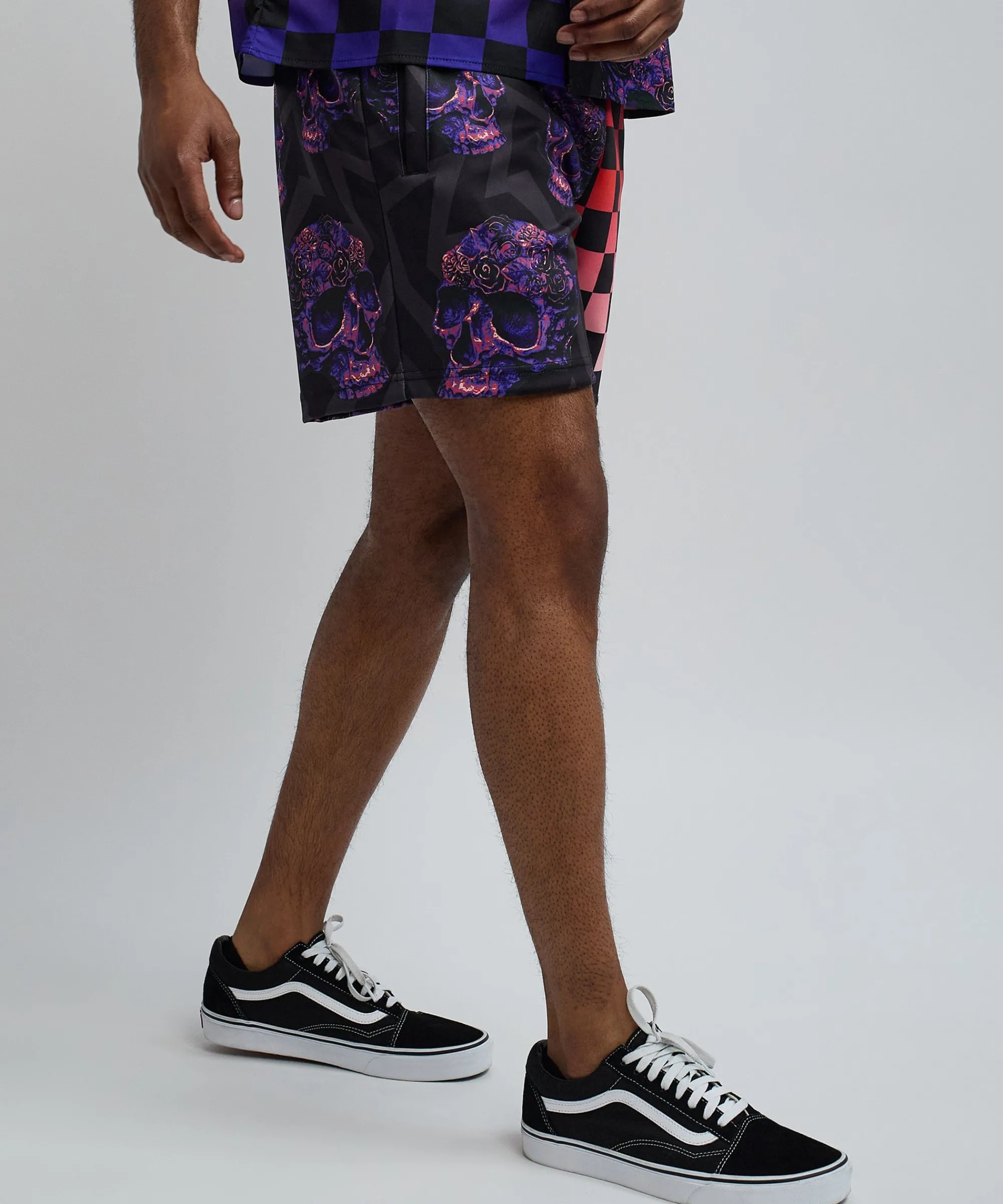 checkers_and_skulls_split_shorts_5.webp Store Checkers And Skulls Split Shorts Shop All Bottoms | Shorts