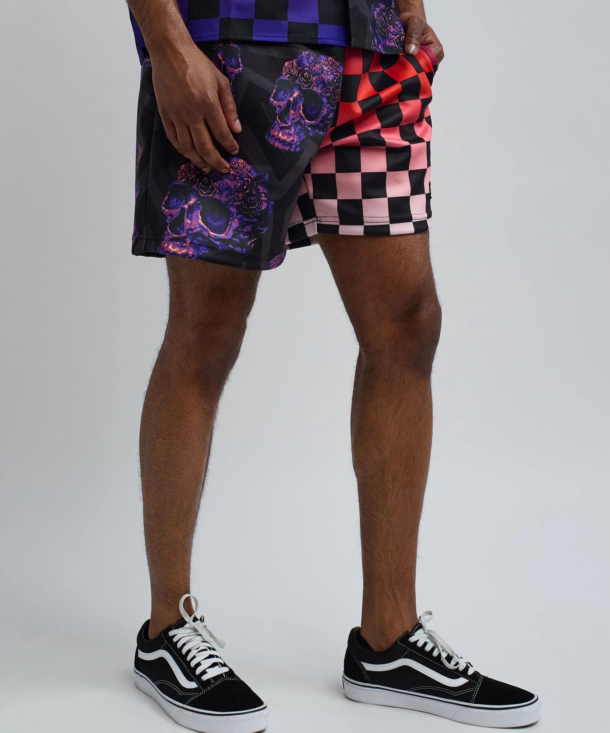 checkers_and_skulls_split_shorts_6.webp Store Checkers And Skulls Split Shorts Shop All Bottoms | Shorts
