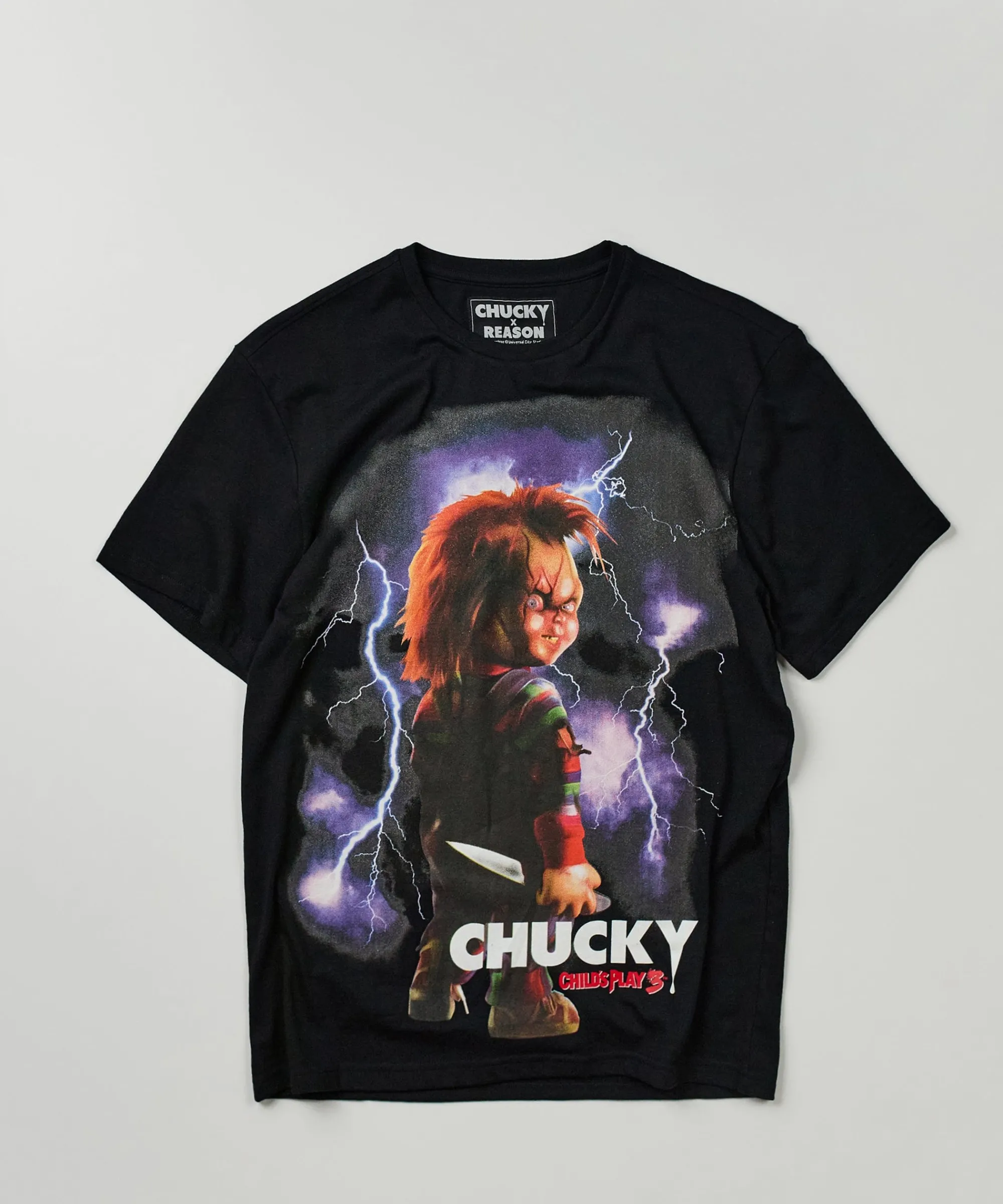 chucky_bolts_short_sleeve_tee__black_0.webp Cheap Chucky Bolts Short Sleeve Tee - Black Graphic Tees