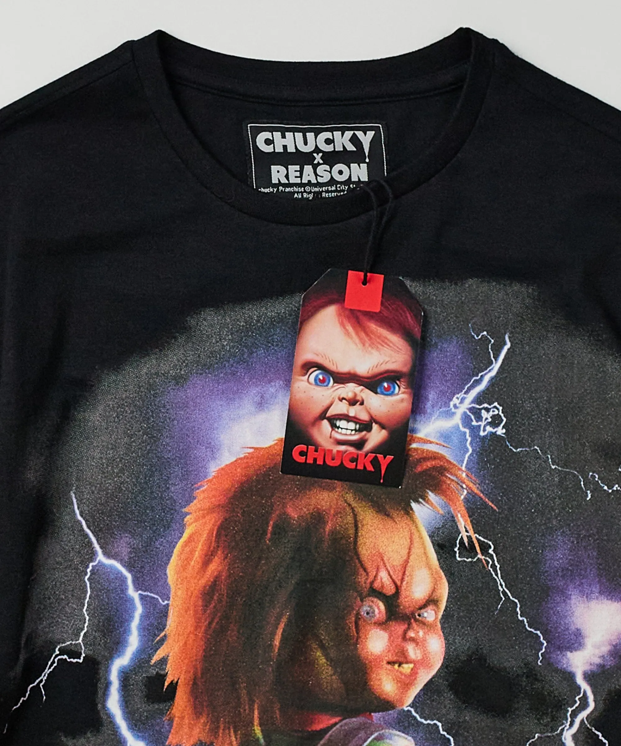chucky_bolts_short_sleeve_tee__black_1.webp Cheap Chucky Bolts Short Sleeve Tee - Black Graphic Tees