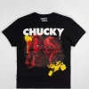 Flash Sale Chucky Child Play Short Sleeve Tee - Black Graphic Tees