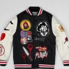 Fashion Chucky Wool Varsity Jacket - Black Varsity Jackets