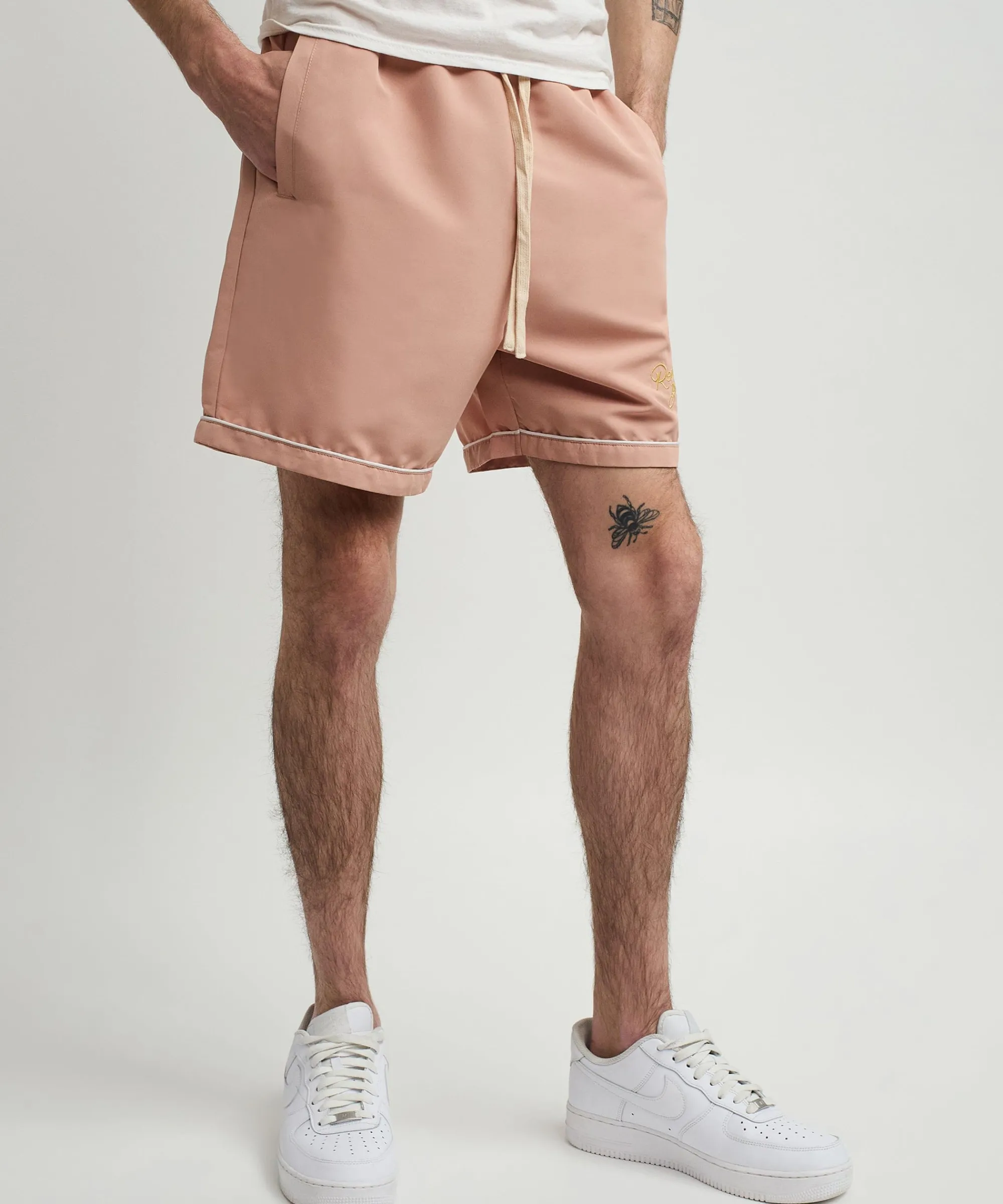 clubmaster_embroidered_shorts__sand_2.webp Store Clubmaster Embroidered Shorts - Sand Shop All Bottoms | Shorts