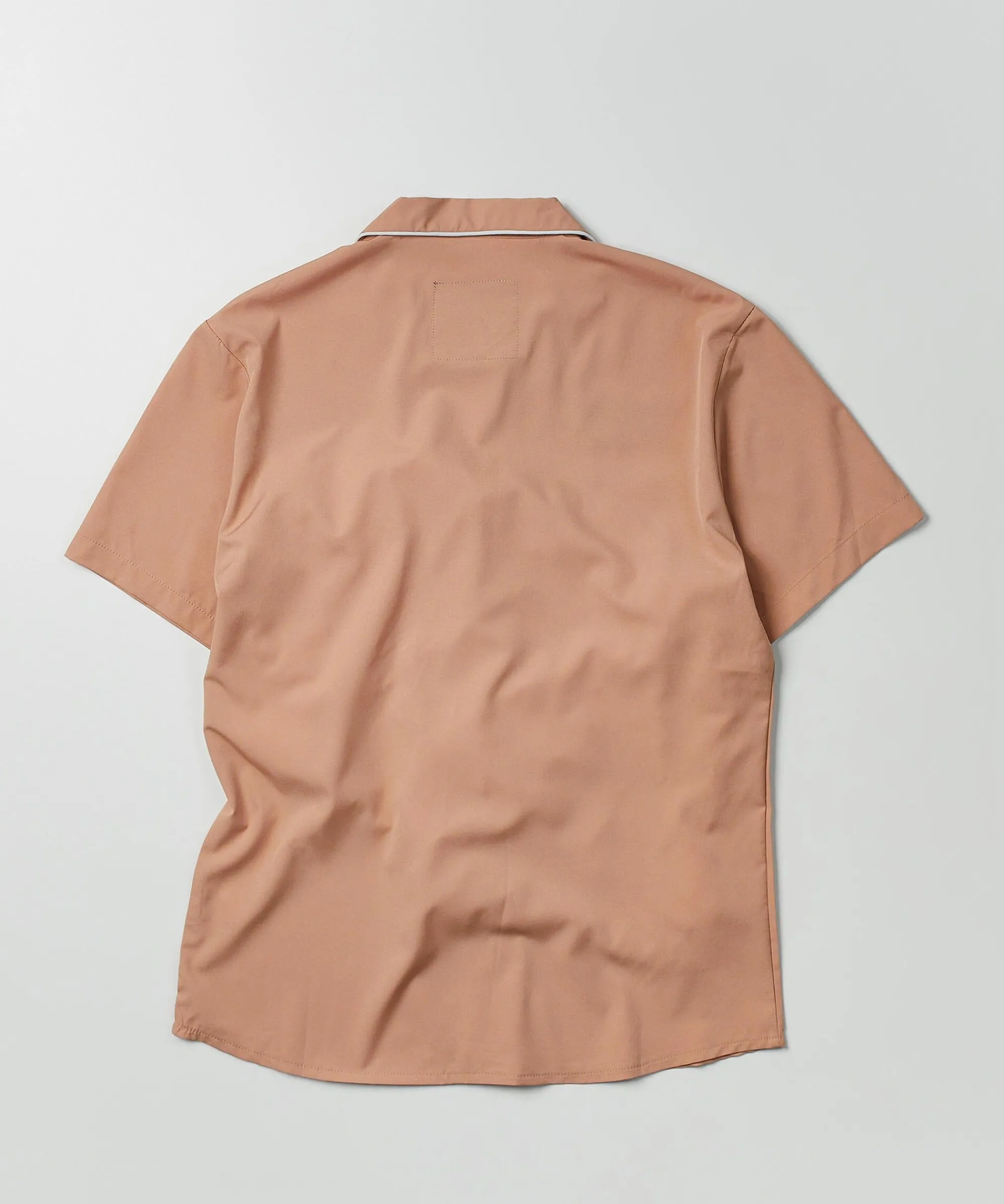 clubmaster_short_sleeve_embroidered_button_down_shirt__sand_2.webp Clearance Clubmaster Short Sleeve Embroidered Button Down Shirt - Sand Button Downs